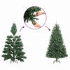 vidaXL Christmas Tree with 300 LEDs with Stand Green 180 cm PVC