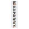 vidaXL Slim Storage Cabinet White 30x42.5x225 cm Engineered Wood