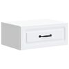 vidaXL Wall-Mounted Bedside Cabinet White 49 x 34.5 x 20 cm