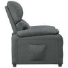 vidaXL Recliner Chair Dark Grey Fabric