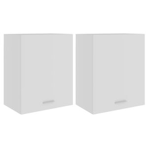 vidaXL Hanging Cabinet | Set of 2 | White | Engineered wood | Medium