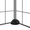 vidaXL 20-Panel Pet Cage with Door Black 35x35 cm Steel