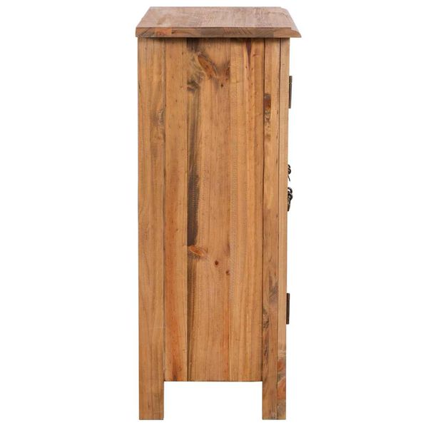 vidaXL Bathroom Side Cabinet Solid Pinewood 59x32x80 cm