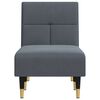 vidaXL Chaise Longue Dark Grey Velvet