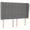 vidaXL Headboard with Ears Dark Grey 147 cm Fabric