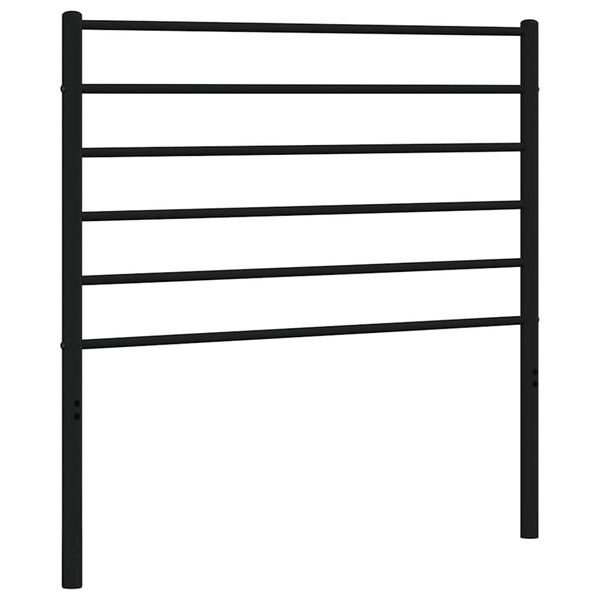 vidaXL Metal Headboard Black 90 cm