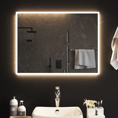 vidaXL LED Bathroom Mirror 80x60 cm