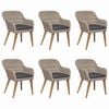 vidaXL 7 Piece Garden Dining Set Brown