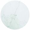 vidaXL Table Top | White with marble pattern | Tempered Glass | Medium | Sturdy