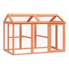 vidaXL Run Box Brown 141x94x104 cm Solid Wood Pine