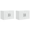 vidaXL Dishwasher Panel Kalmar 2 pcs White Engineered Wood