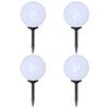 vidaXL Outdoor Pathway Lamps 4 pcs LED 30 cm with Ground Spike