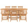 vidaXL 7 Piece Outdoor Dining Set 150-200x100x75 cm Solid Teak Wood