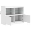 vidaXL Sideboard with LED Lights White 81x37x67 cm