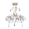 vidaXL Crystal Pendant Ceiling Lamp Chandeliers 2 pcs Elegant White