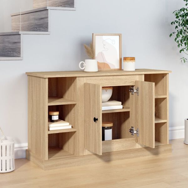 vidaXL Sideboard Sonoma Oak 100x35.5x60 cm Engineered Wood