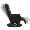 vidaXL Massage Recliner Chair with Footrest Black Velvet