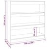 vidaXL Book Cabinet/Room Divider Sonoma Oak 100x30x103 cm