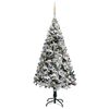 vidaXL Artificial Pre-lit Christmas Tree with Ball Set Green 240 cm PVC