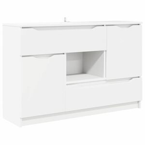 vidaXL Sideboard with Drawer White 100 x 30 x 65.6 Engineered Wood