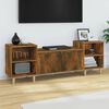 vidaXL TV Cabinet Smoked Oak 160x35x55 cm Engineered Wood