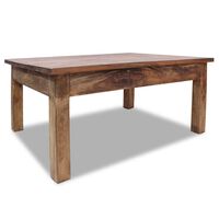vidaXL Coffee Table Solid Reclaimed Wood 98x73x45 cm
