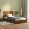vidaXL Bed Headboard Smoked Oak 120x1.5x80 cm Engineered Wood