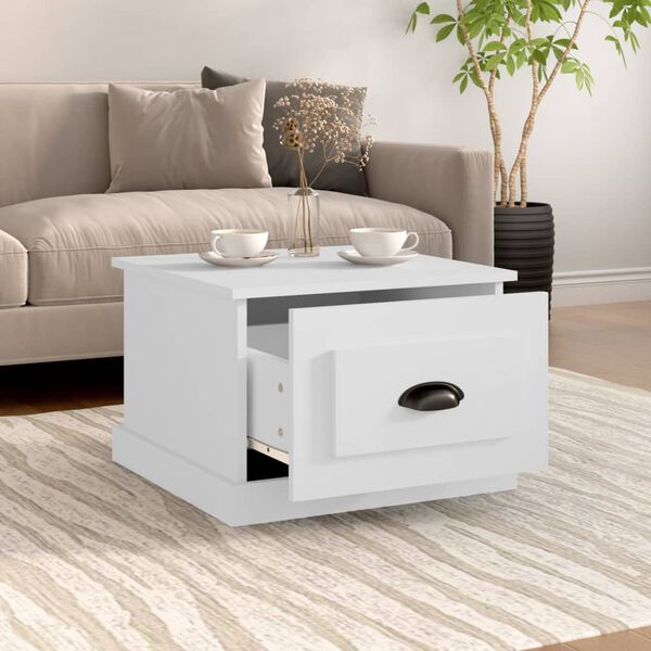 vidaXL Coffee Table White 50x50x35 cm Engineered Wood