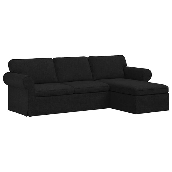 vidaXL Sofa Black 245 x 138 x 80 cm Fabric