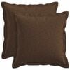 vidaXL Cushion Cover 2 pcs HOUTEN Brown 40 x 40 cm Faux Linen