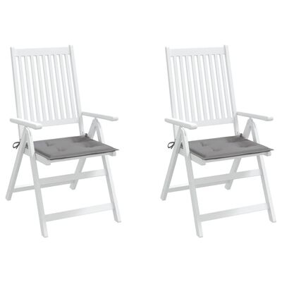 vidaXL Garden Chair Cushions 2 pcs Grey 50x50x3 cm Oxford Fabric