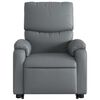 vidaXL Stand up Massage Recliner Chair Grey Faux Leather