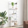 vidaXL 5-Layer Book Shelf White 60x27.6x158.5 cm Engineered Wood