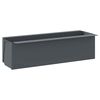 vidaXL Flower Boxes for Euro Pallets 12 pcs Grey 36x13.5x9.5 cm PP
