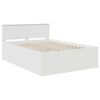 vidaXL Bed Frame with Headboard White 150 x 200 cm Engineered Wood