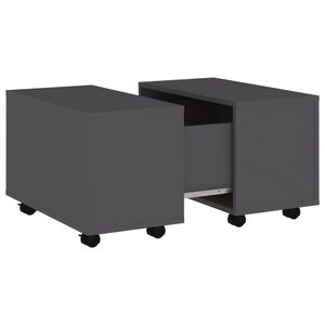 vidaXL Coffee Table | Grey | Engineered Wood | Medium | Extendable