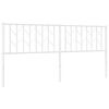 vidaXL Metal Replace Headboard White 180 cm