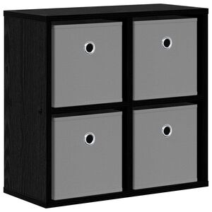 vidaXL Sideboard Black Oak 49.5 x 22 x 47 cm