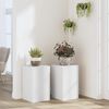 vidaXL Plant Stand 2 pcs White 30 x 30 x 50 cm Engineered Wood