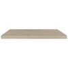 vidaXL Floating Wall Shelves 2 pcs Oak 80x23.5x3.8 cm MDF