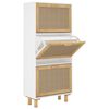 vidaXL Shoe Cabinet | White | Engineered wood | Medium | Shoe Cabinet