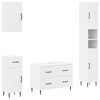 vidaXL 4 Piece Bathroom Cabinet Set HAARLEM White Engineered Wood