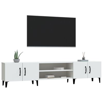 vidaXL TV Cabinet White 180x31.5x40 cm Engineered Wood
