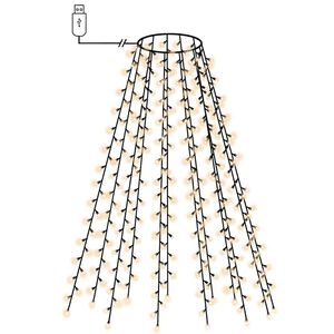 vidaXL Tree Light | Green | PVC | Standard | Water-resistant materials