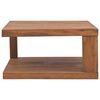 vidaXL Coffee Table 65x65x33 cm Solid Teak Wood