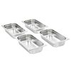 vidaXL Gastronorm Containers 8 pcs GN 1/3 65 mm Stainless Steel