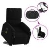vidaXL Stand up Massage Recliner Chair Black Fabric
