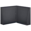 vidaXL Retaining Wall 50 x 50 x 40 cm Steel Anthracite