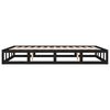 vidaXL Bed Frame without Mattress Black 140x200 cm Solid Wood