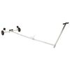 vidaXL Adjustable Boat Trailer with Pneumatic Tires 200 kg Load Silver